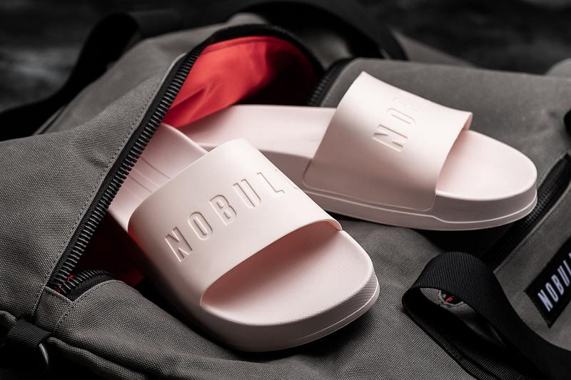 Men's Nobull Ivy Adjustabla Slides Pink | SG S2144G